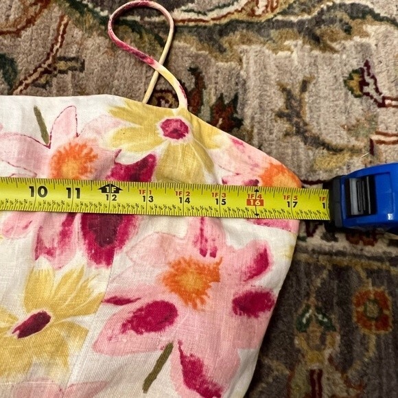 Vintage Floral Linen dress - Picture 5 of 8